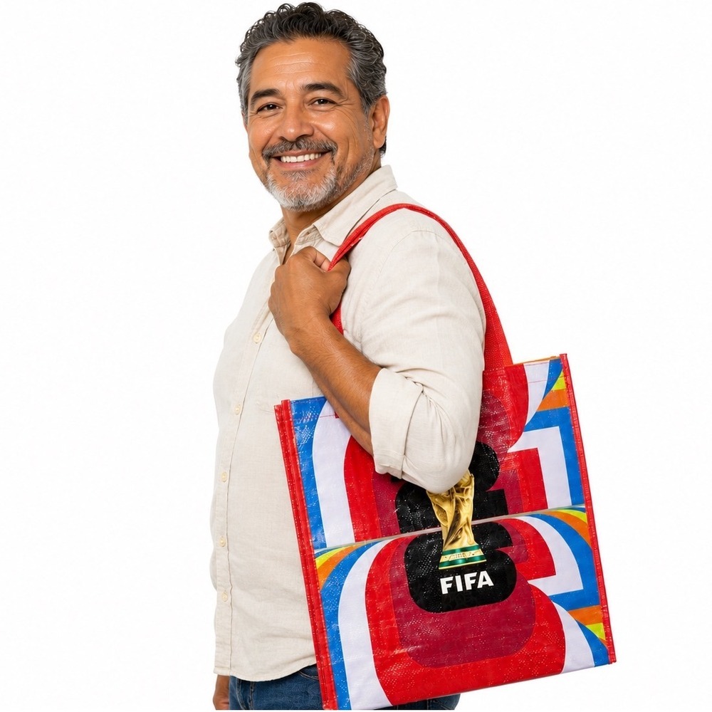 FIFA‎ World Cup 2026 Official Licensed Reusable Tote Bag Red Multi Color New